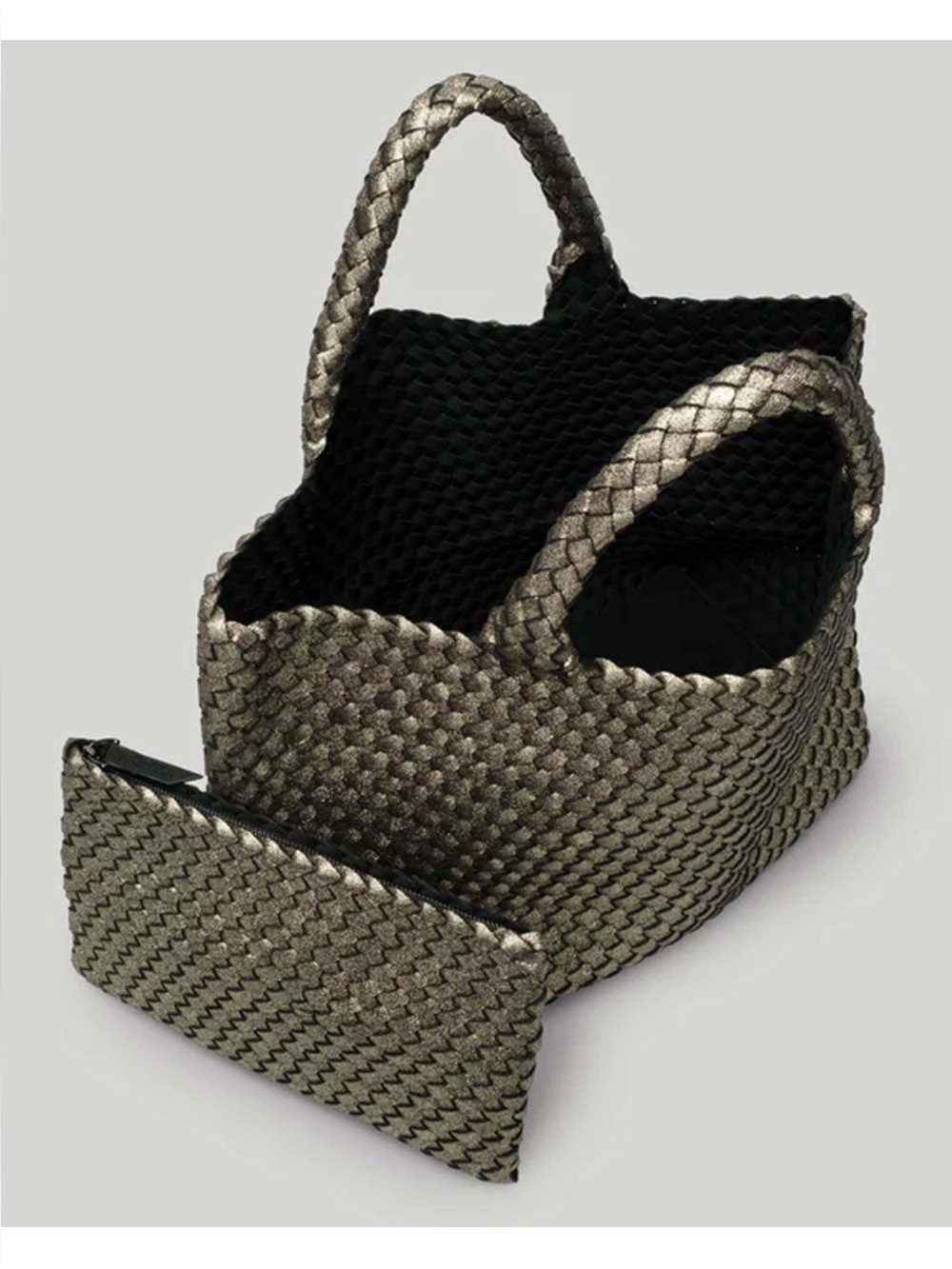 Naghedi st barths medium tote metallic